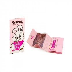 Feuilles King Size Slim + Tips Lightly Dyed Pink Banksy's Collection C - G-Rollz