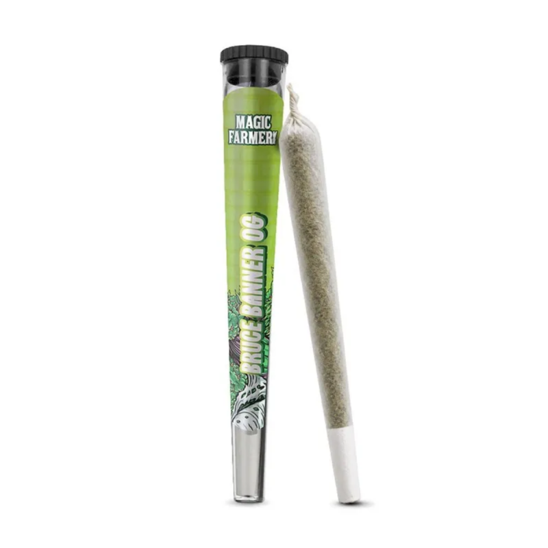 Pre Roll Bruce Banner OG Magic Sauce - Magic Farmers : La Frappe Ultime Déjà Roulée