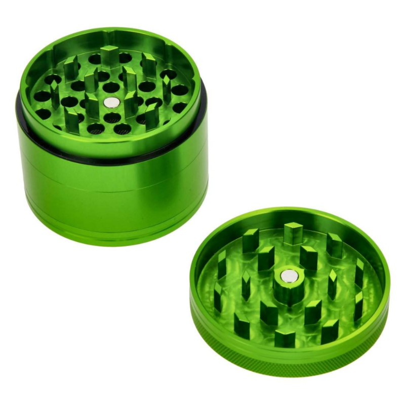 Grinder Aluminium Green 4 Parties 56MM - Raw : Le Broyeur Métal Ultime