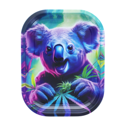 Plateau Métal Crazy Koala - Beuz : Le Plateau de Roulage Psychédélique et Chill