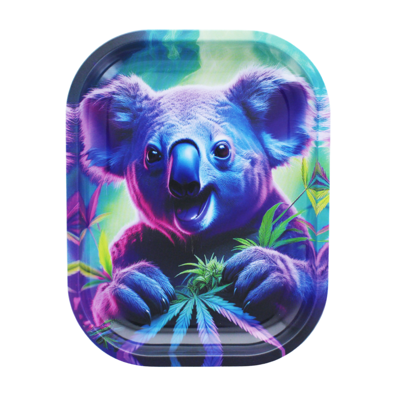 Plateau Métal Crazy Koala - Beuz : Le Plateau de Roulage Psychédélique et Chill