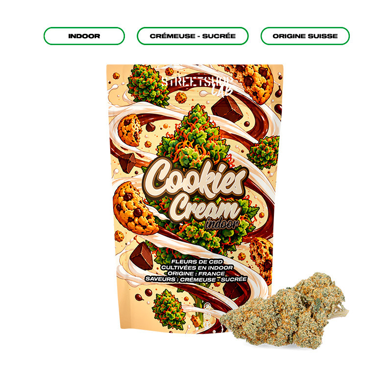 Cookies Cream Indoor - StreetShop Lab : La Pépite CBD Gourmande et Apaisante